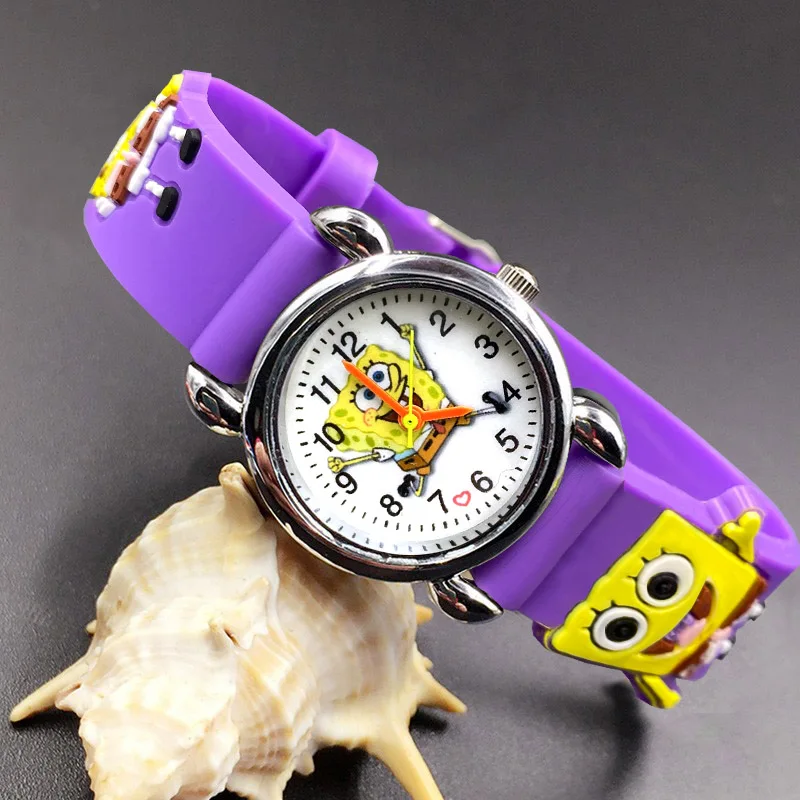 Children Cute Cartoon Style Student Boy Girl Kids 3D Silicone Strap Quartz Wrist Watches E17 |
