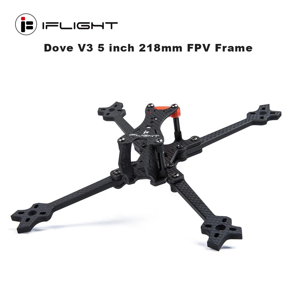 IFlight Dove V3 5 дюймов 218 мм FPV Гоночная рама с 5 мм рукояткой совместимый xing 2207 2306 бесщеточный двигатель HQ Пропеллер для FPV Racing
