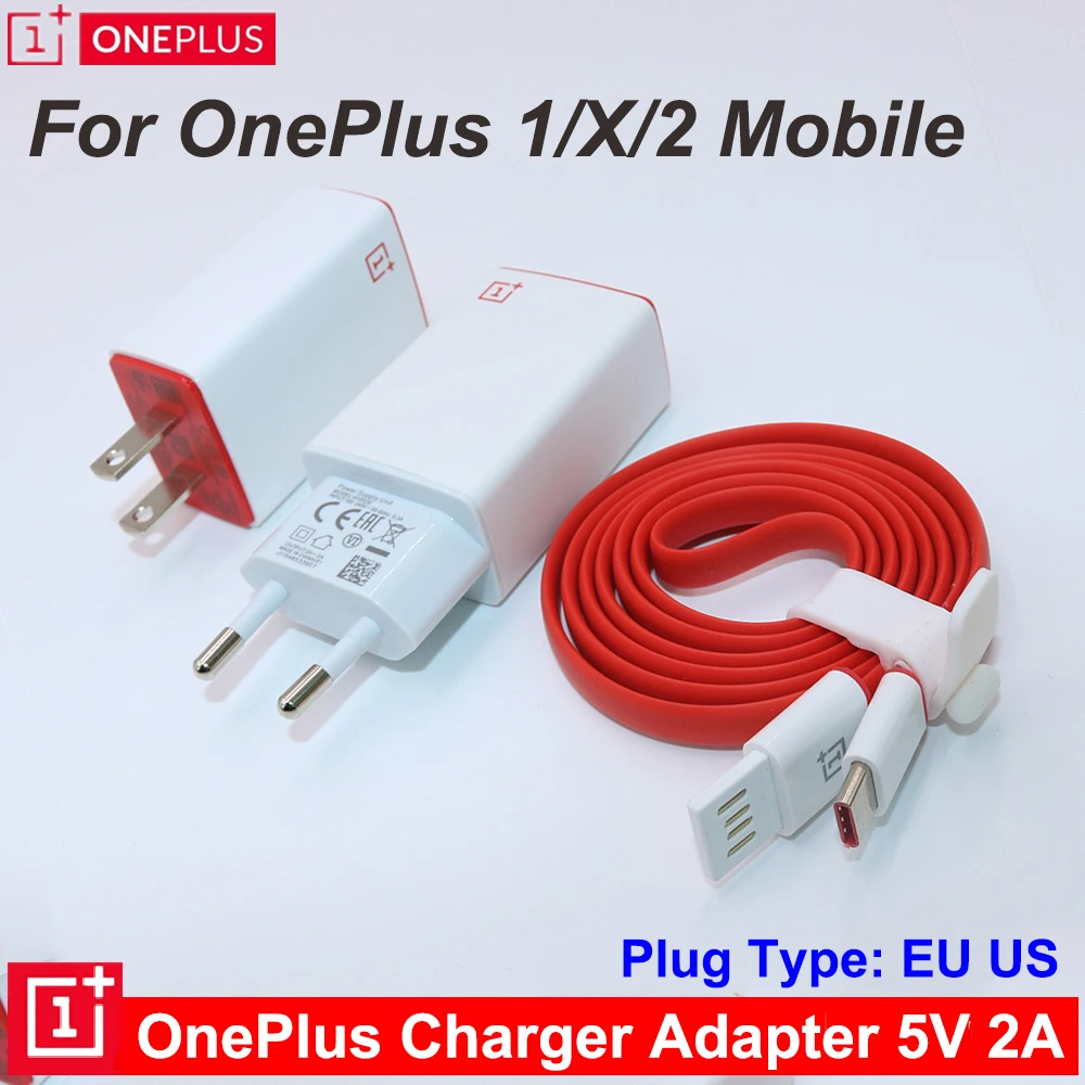 Оригинальный кабель Oneplus 2 / 1 X с Micro USB на TYPE C 5 В А зарядное устройство для ЕС/США