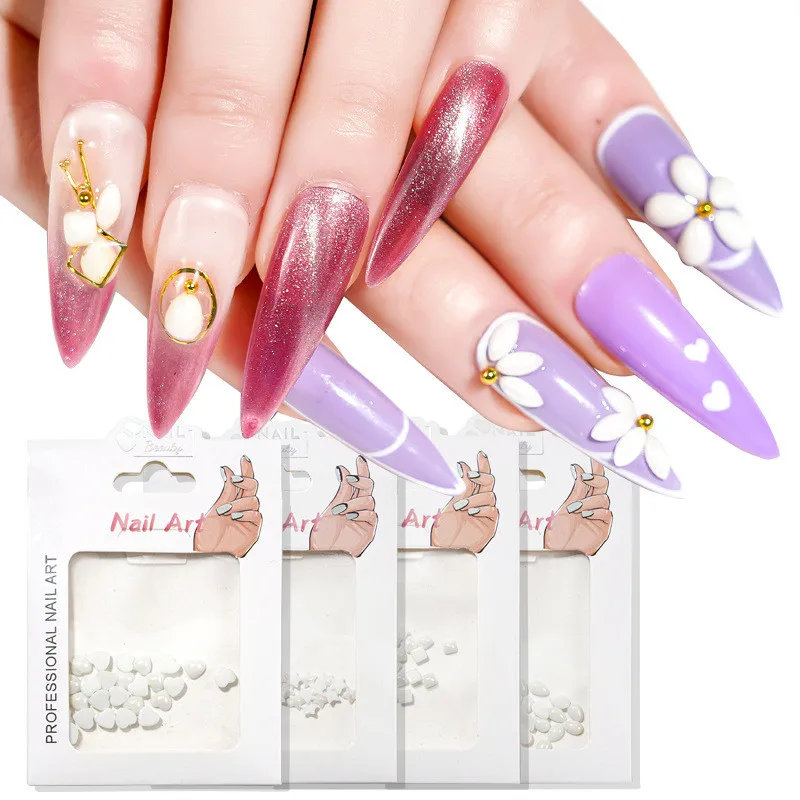 

1BAG Waterdrop/Heart/Stars Shape Glitter Flat Back Pearl Rhinestones Nail Diamond Gems 3D Nail Art Decorations DIY Manicure&TOOL