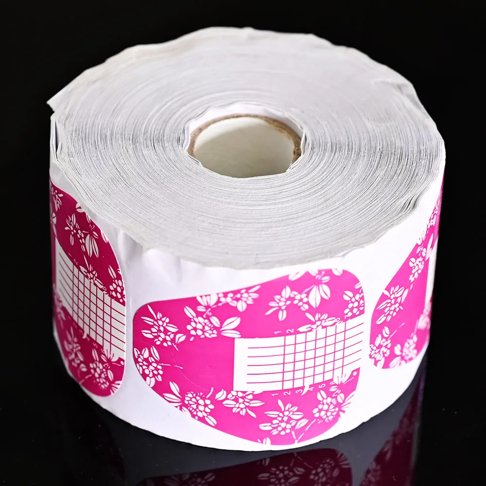 500 шт формы для ногтей клеевые накладки удлинители подковы направляющие наклейки