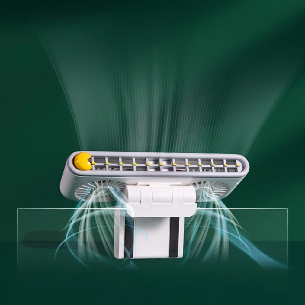 

Clip On Fan Rechargeable Computer Screen Hanging Fan 3 Speed USB Desk Fan With Phone Holder For Home Office