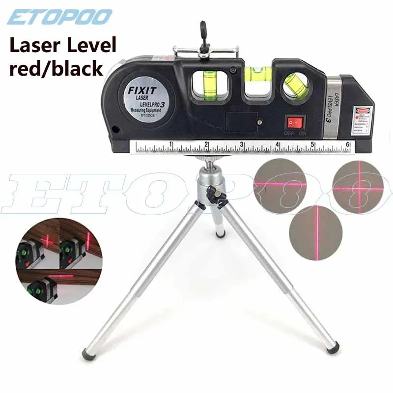 Лазерный уровень вертикальная измерительная лента со штативом регулируемая