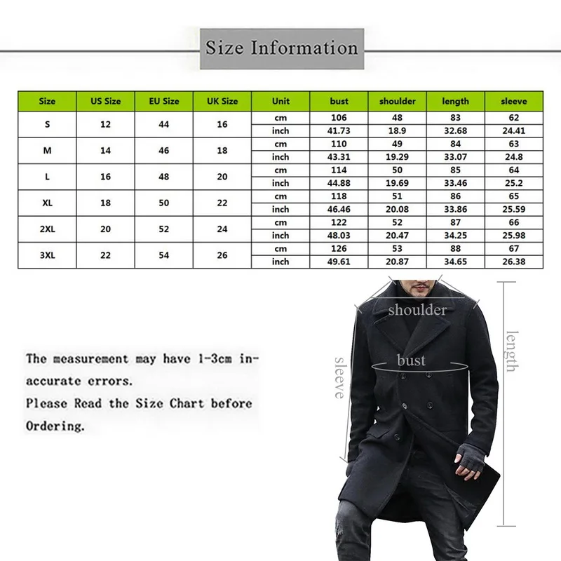 Adisputent модное мужское толстое теплое пальто шерстяное осенне зимняя свободная