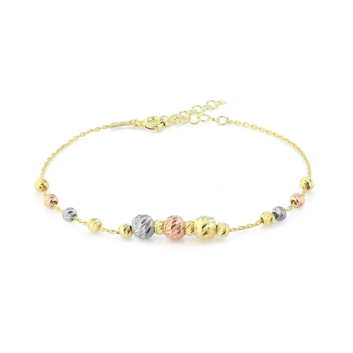 

925 Sterling Silver Slider Bracelet Gold Plated Chain Bracelets Jewelry