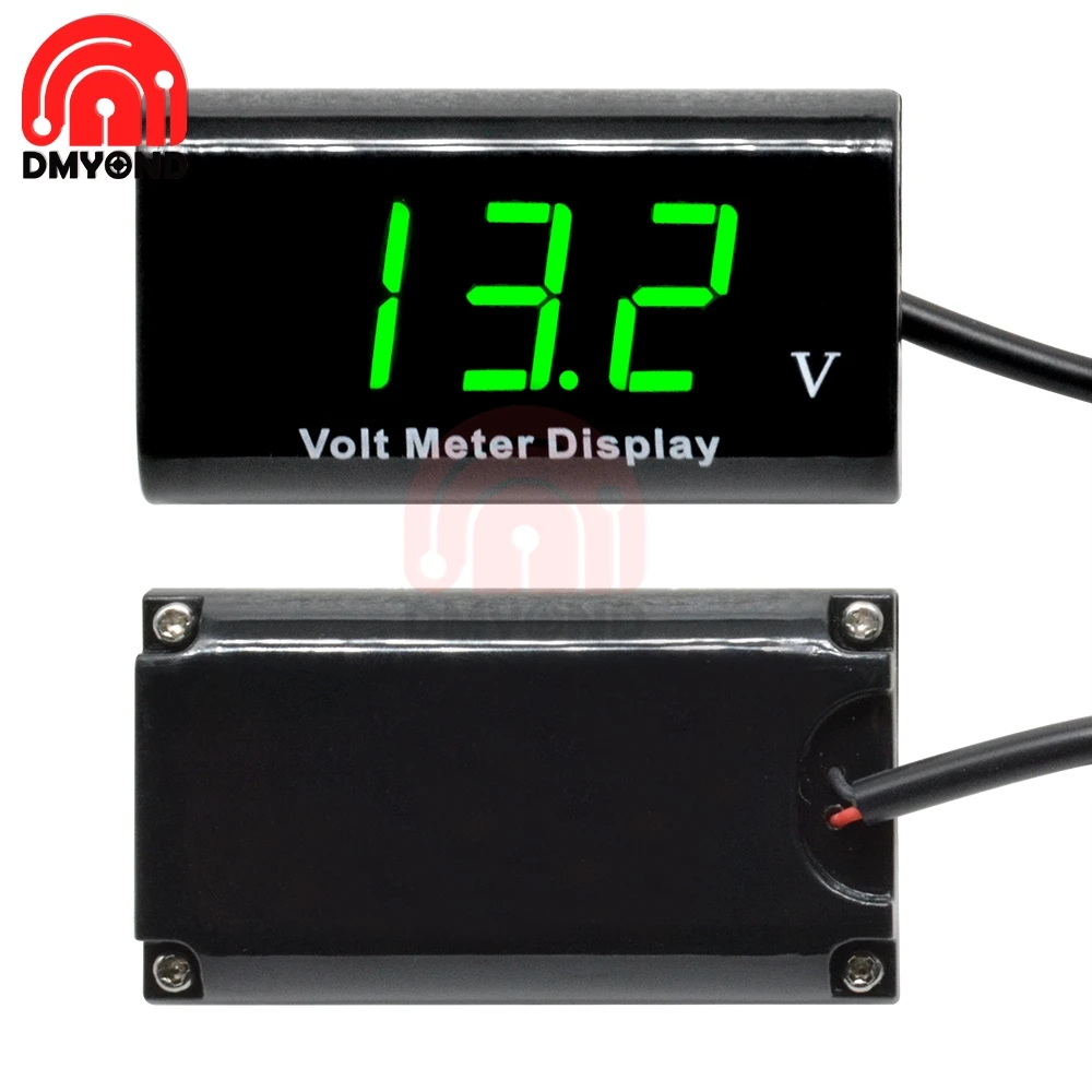 Цифровой измеритель напряжения для мотоцикла автомобиля велосипеда|Измерители