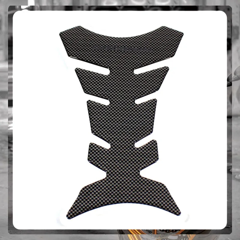 Universal Motorcycle 3D Carbon Fiber Oil Tank Pad Protector Stickers Fish Bone For BMW KAWASAKI YAMAHA DUCATI HONDA SUZUKI | Автомобили и