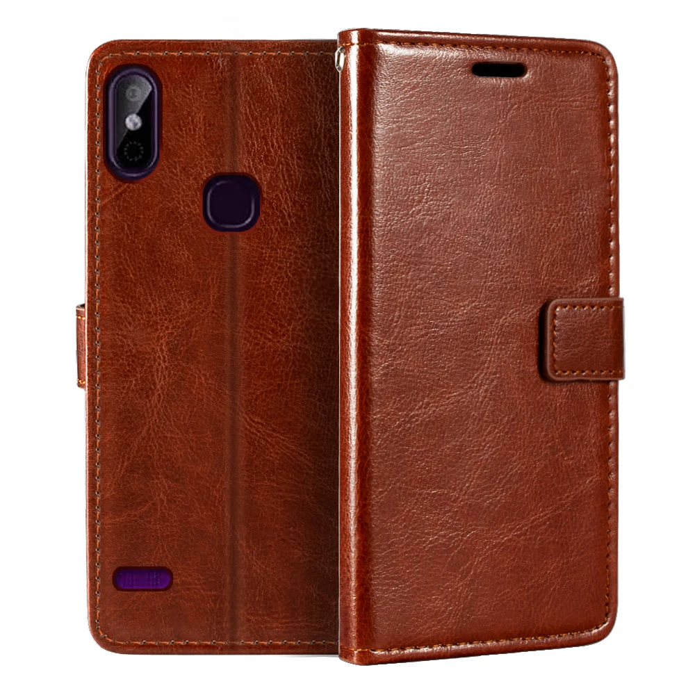 

Чехол-книжка для Infinix Hot X5516, кожаный, с отделением для карт и подставкой