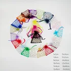 50 шт., оптовая продажа, сумки из органзы 5х7, Рождественская сумка, тканевые сумки из органзы для конфет, свадебных подарков, Сумка из органзы на шнурке, ювелирные изделия