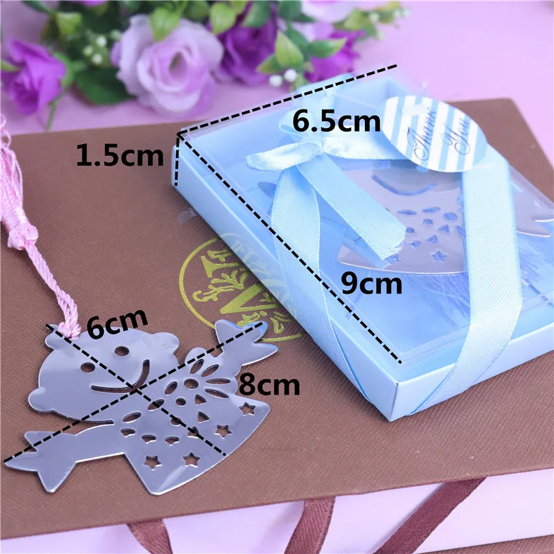 50 оптом синий розовый Снеговик детская Закладка Свадебный детский душ