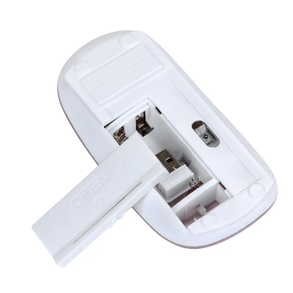 

Wireless Mouse 2.4Ghz Receiver Optical Adjustable Wireless Mice Silent Rechargeable Mouse for PC Laptop