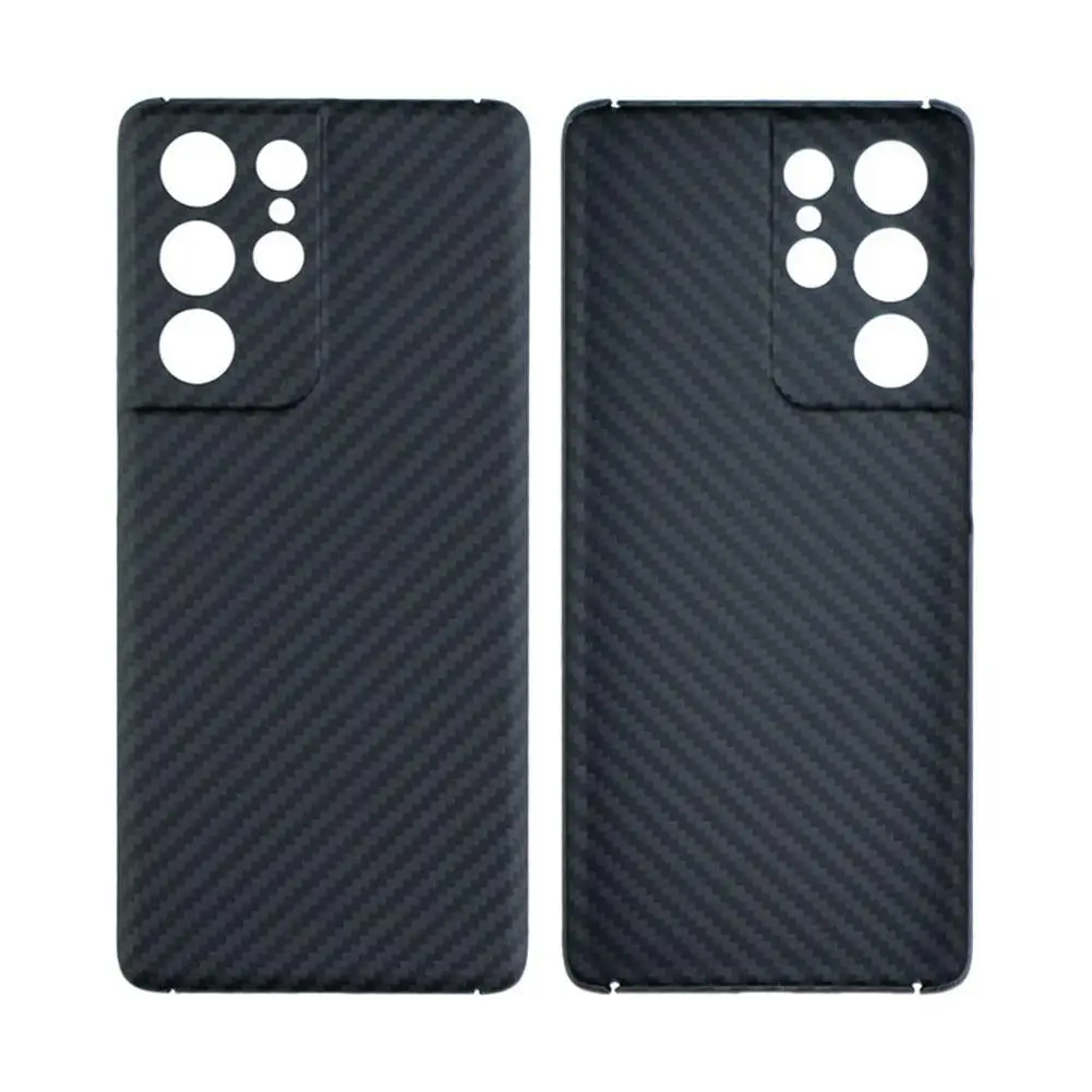 

Carbon Carbon Fiber Phone Case For Samsung Galaxy Ultra-Thin Cover H8L1 Shell Galaxy S21 S21 Ultra Puls Business Anti-Fall Y6M8
