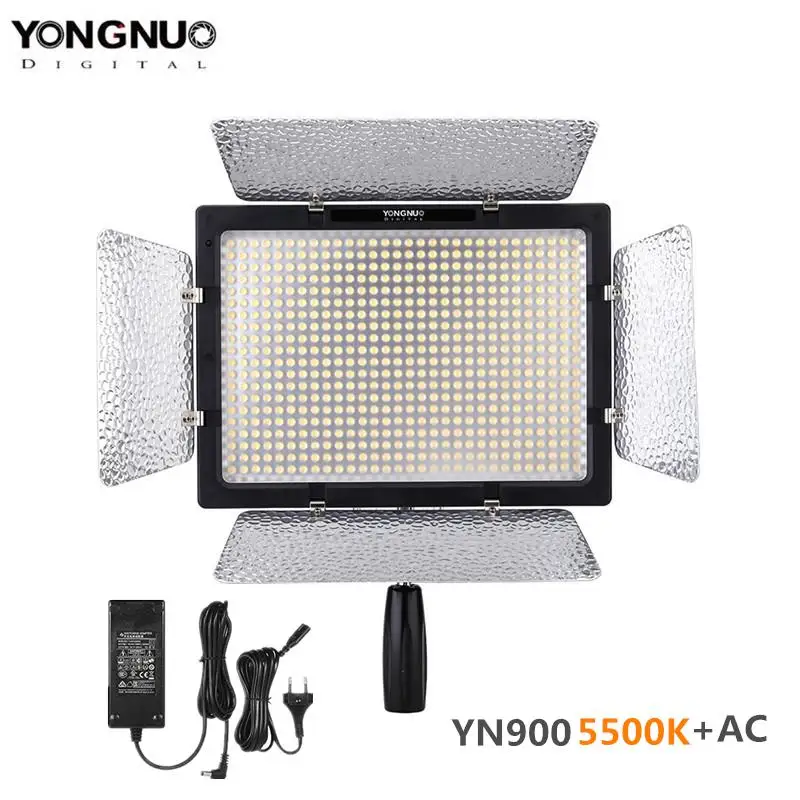 

YONGNUO YN-900 YN900 5500K Wireless LED Video Light Panel Pro LED Video Studio Light Control For Canon with DC Power Adapter