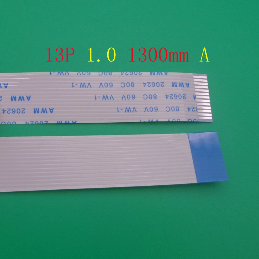 10 шт 13pin FFC FPC плоский гибкий кабель 1 0 мм Шаг 13 pin длина 1300 ленточный AWM 20624 80C