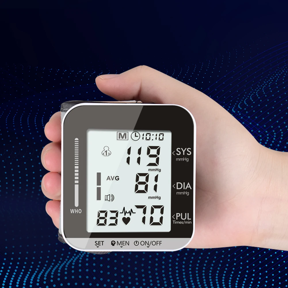 Медицинский тонометр на запястье электронный прибор для измерения