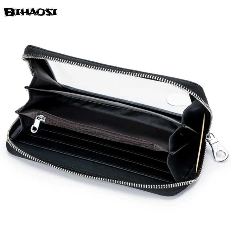 Women's Leather Bag Mobile Phone Bag Touch Screen Anti-theft Brush New Transparent Mobile Phone Mini Small Bag Long Wallet