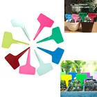 2550100 шт., пластиковые Т-образные ярлыки для сада, ярлыки для цветов растений, толстые ярлыки для детской, многоразовые пластиковые ярлыки для растений (случайный цвет)