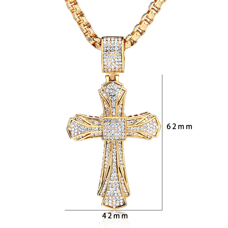 

Европейская и американская модная подвеска-крест из нержавеющей стали под заказ для мужчин и женщин ожерелье из титановой стали