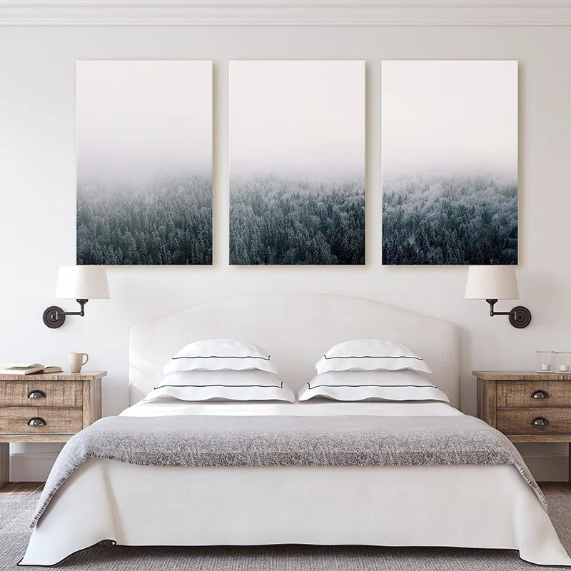 Постер в скандинавском стиле пейзаж природы холст живопись настенное искусство