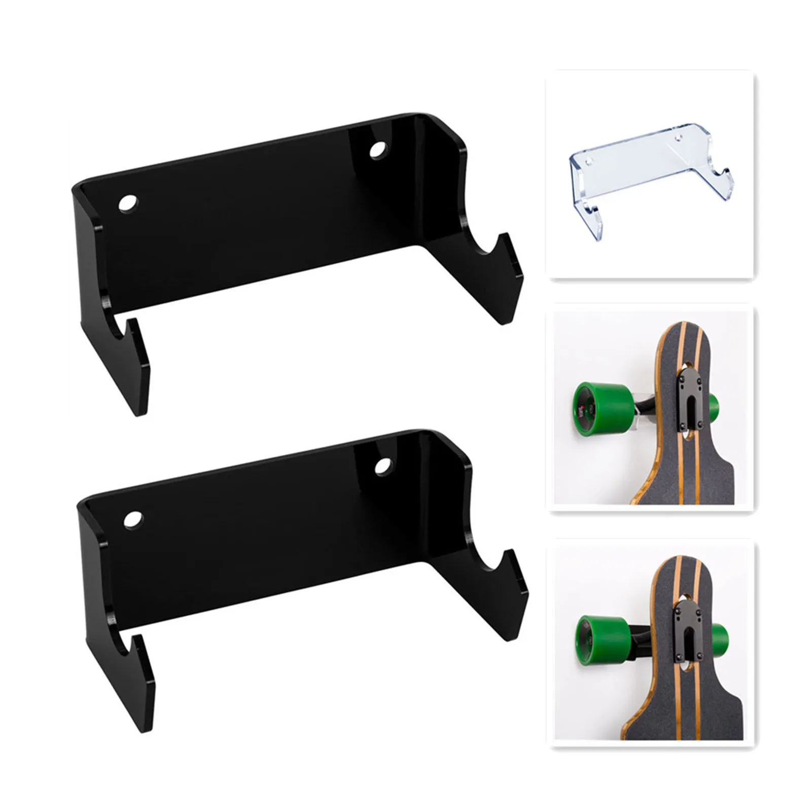 

2 шт. настенный стенд для скейтборда, стенд для дисплея, держатель, акриловый прозрачный Стенд для Лонгборда, скейтборда, скутера, фурнитура ...