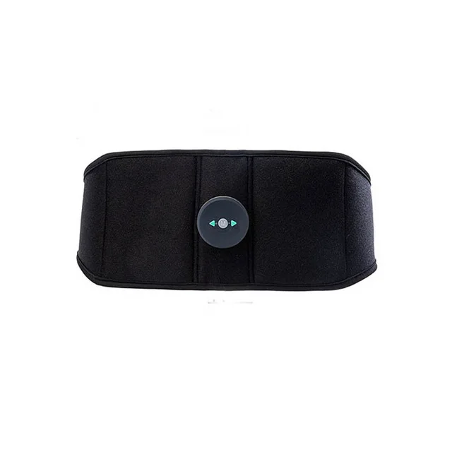 Green Abdominal Trainer Electric Vibration Wireless Muscle Stimulator Body Slimming Belt Fitness EMS Massager Weight Loss Fat Burning - Color: Green