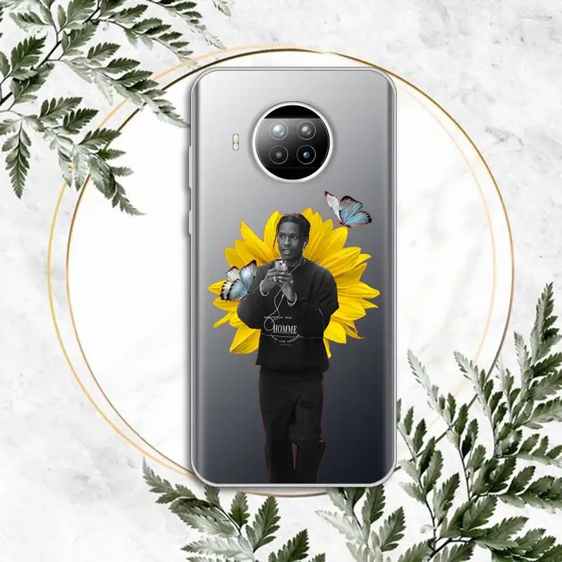 

ASAP Mob Asap Rocky Rapper Phone Case Transparent for Xiaomi Redmi note 10 t 8 9 pro lite 11