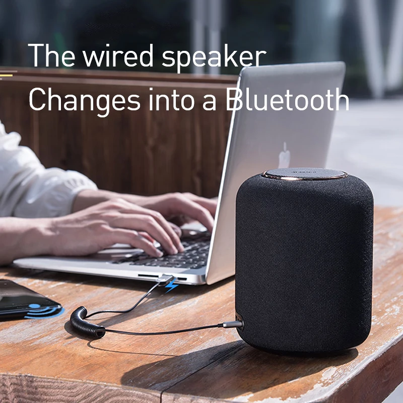 Baseus Bluetooth передатчик Беспроводной приемник 5 0 автомобиля AUX 3 мм адаптер аудио