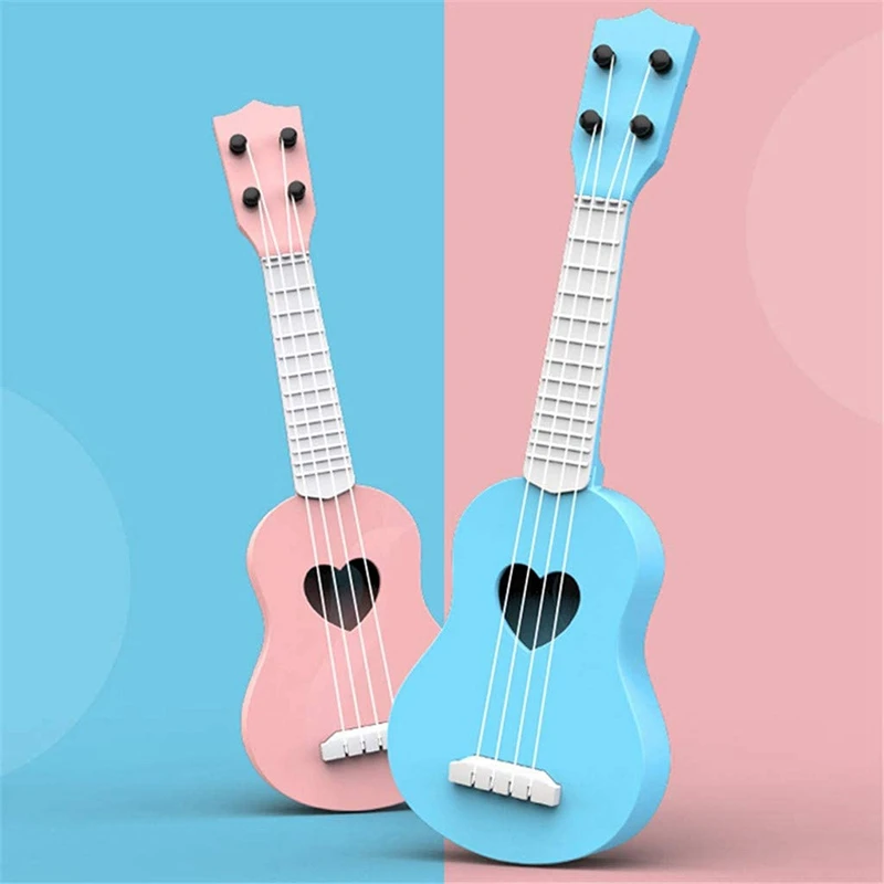 Ukelele de juguete ukelele para principiantes ukelele guitarra para ni&ntilde;os instrumento Musical de juguete educativo Mini ukelele lindo-0