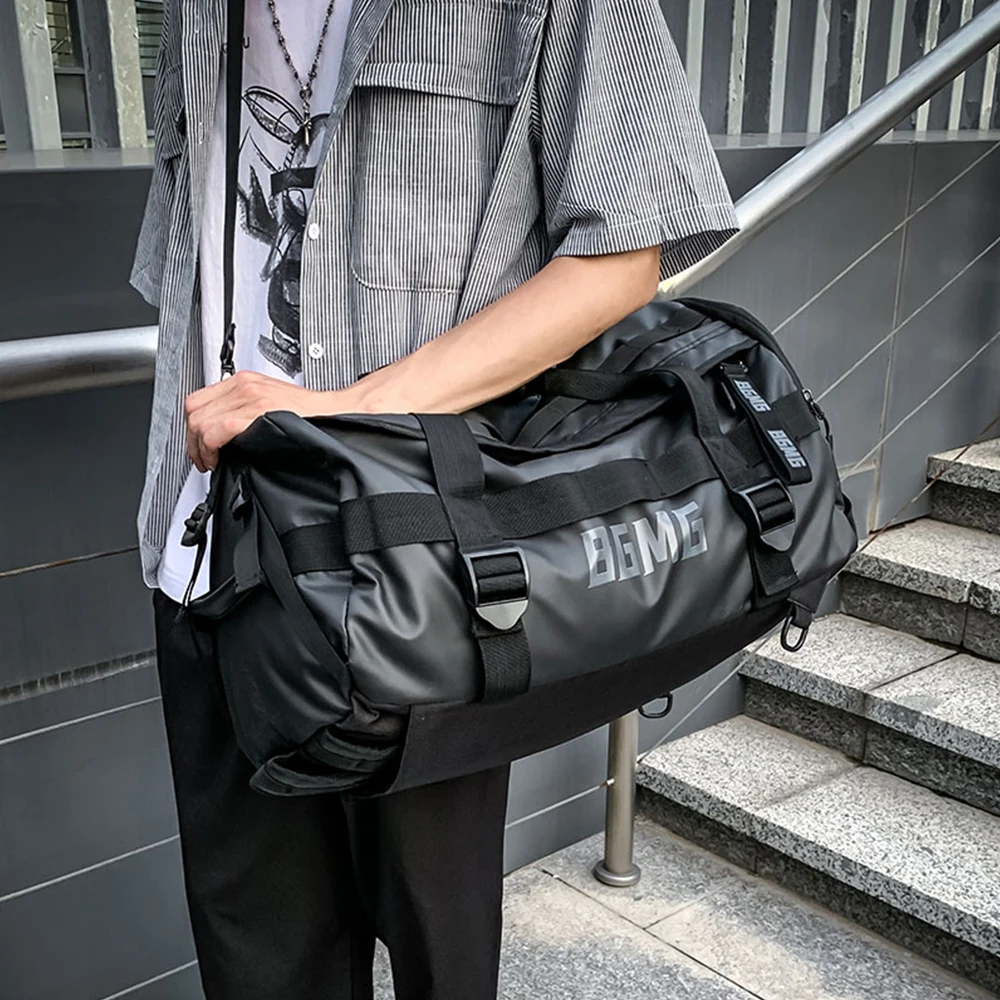 Gym Backpack  Fitness Leather Bag Travel Durable Handbag Training Sport Bags Outdoor Women Men Training School Bag Day Bag X150A