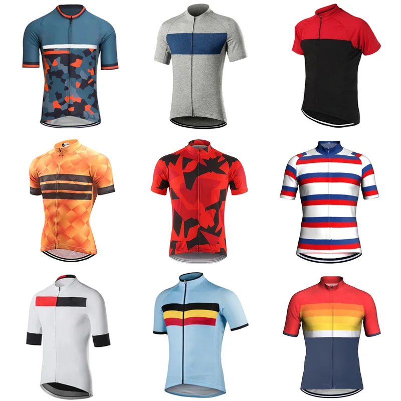 

Outdoors summer Cycling Jersey Short Bicycle Shirt Bike men FOR Wear Clothing Motocross Mountain Jacket Sports Tight Cycl Top