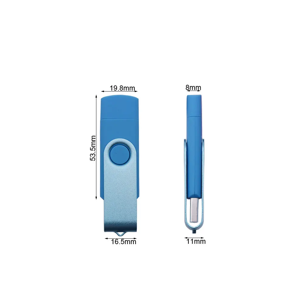 Металлический Usb флеш накопитель OTG с бесплатным логотипом флешка USB 3 0 8 ГБ 16 32 64