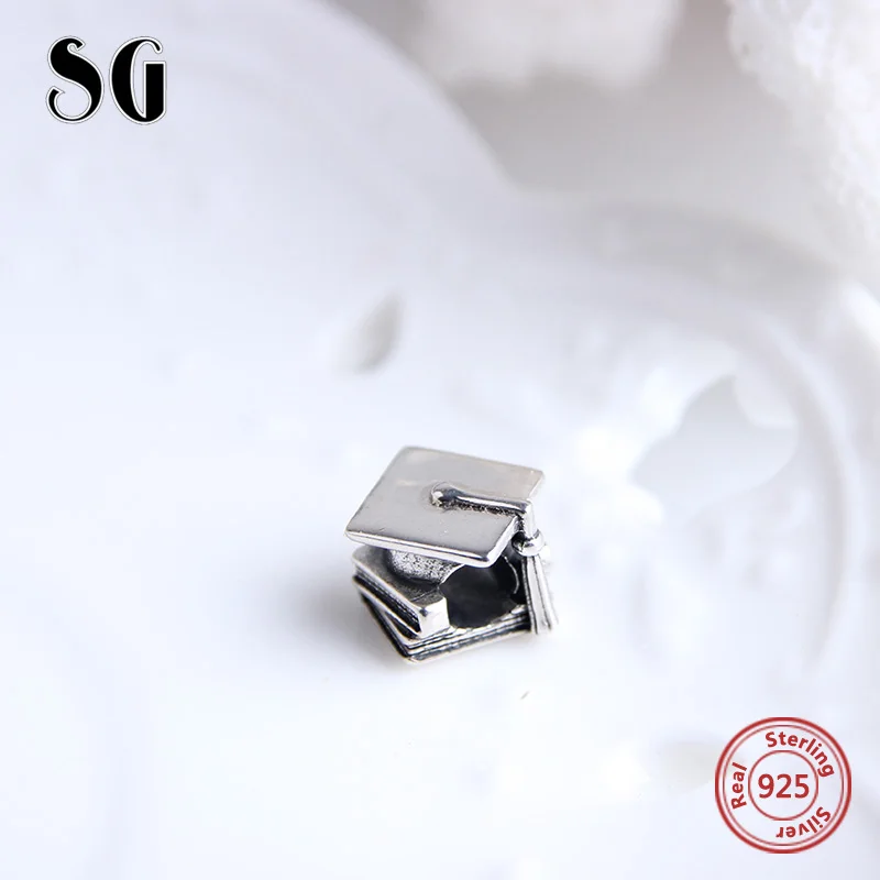 Fit Европа Браслеты Серебро 925 Оригинальный книги доктор Шапка Подвески старинное