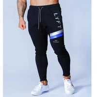 spring and autumn new mens running training pure cotton slim leggings fitness casual sports pants mens gym black fitness pants