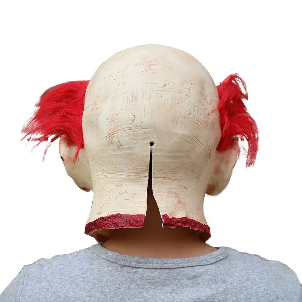 Светодиодный ужасная маска пеннивайза Джокера косплей латексные страшные маски