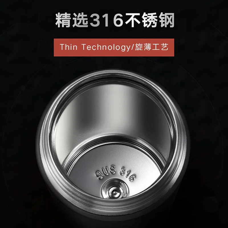 Qifan портативный термос чашка для женщин студентов детей Мужская нержавеющая