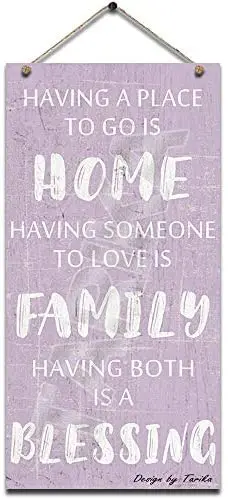 

Having A Place to Go is Home Having Someone to Love is Family Having Both is for Garden Inspirational Quotes Wall Decor