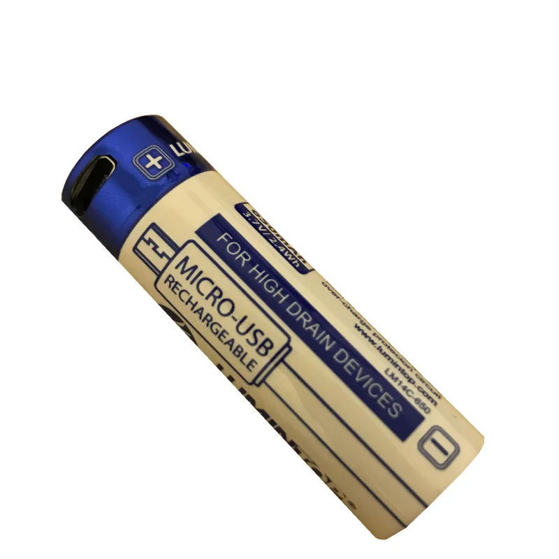 Lumintop USB 14500 Lumintop 21700 16340 14500 26650 18650 Micro USB аккумуляторная батарея для фонарика низкая температура 18650 батареи - Цвет: Lumintop USB 14500