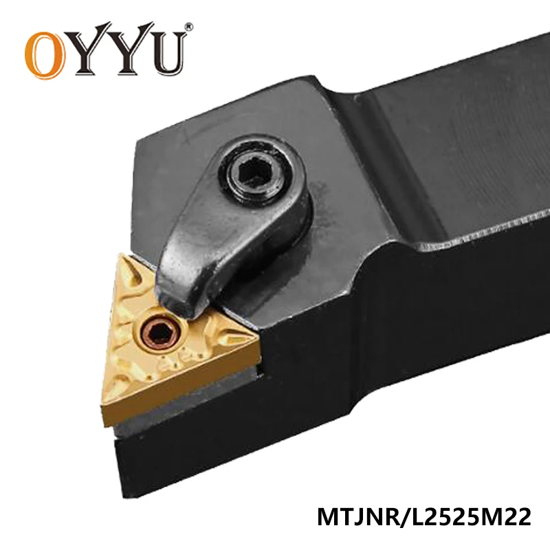 

OYYU MTJNR2525M22 MTJNL2525M22 MTJNR 25 мм Внешний держатель токарного инструмента для токарного станка с ЧПУ Расточная оправка карбидные вставки TNMG220408-HM ...