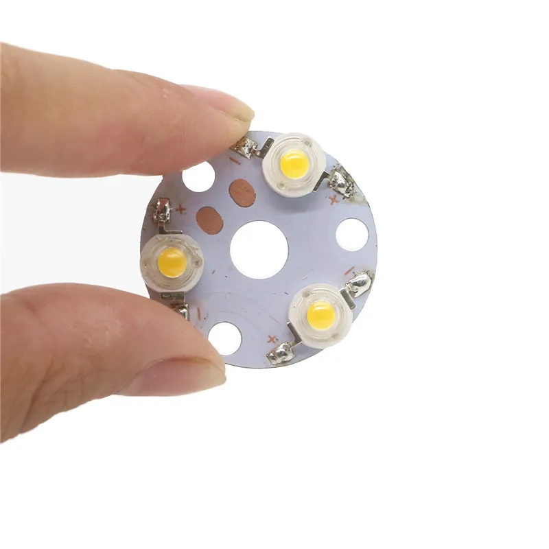 1 шт./лот светодиодный чип с печатной платой 3 Вт 5 высокая мощность белый теплый