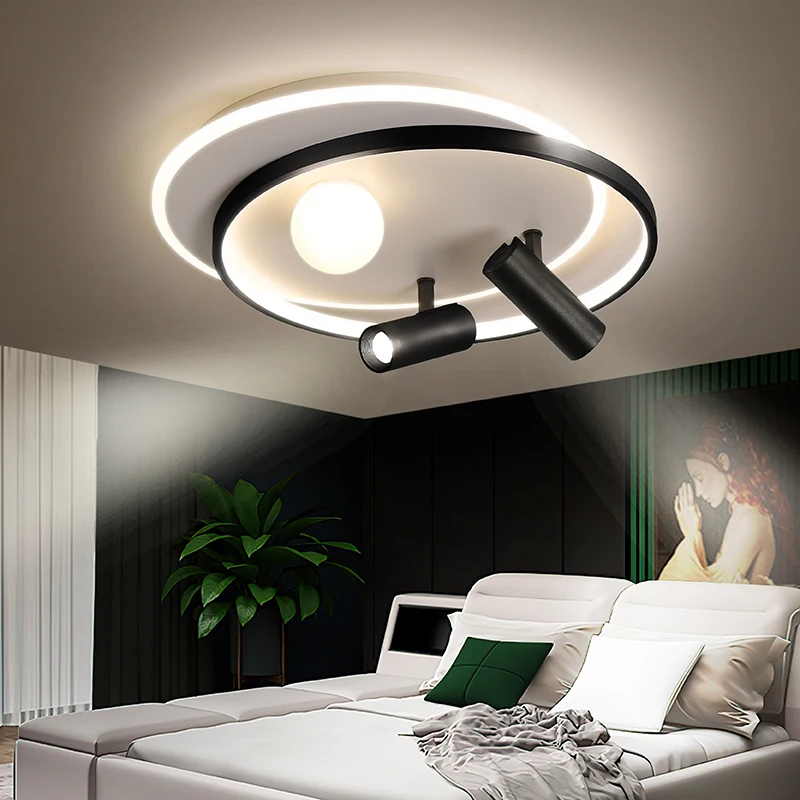 

New Arrival Modern LED Ceiling Chandelier Lighting Fixture With Spotlight Surface Mounted Luminaire For Living Dining Room Lamp