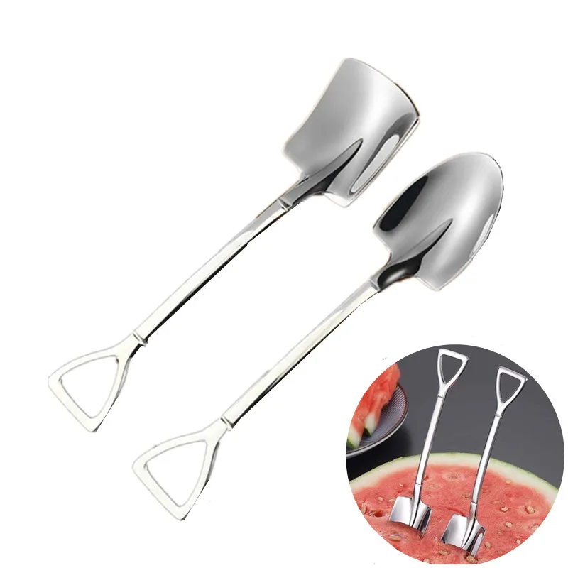 Stainless Steel Coffee Spoon For Tea Kitchen Gadget And Accessories Silver Gold Color Dessert Spoon Christmas Gift for kitchen