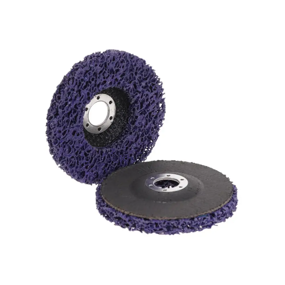 

2pcs 125mm Poly Strip Disc Abrasive Wheel Paint Rust Removal Clean For Angle Grinder