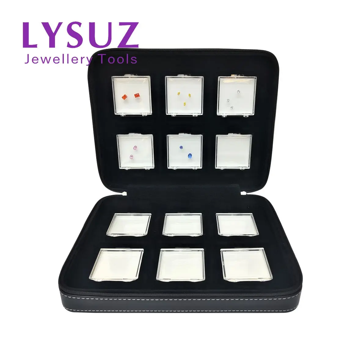 Adhesive Gems Box Storage Bag Diamond Display Show Case Packaging Tray Jewelry Acrylic Sticky Small Gemstone Modeling | Украшения и