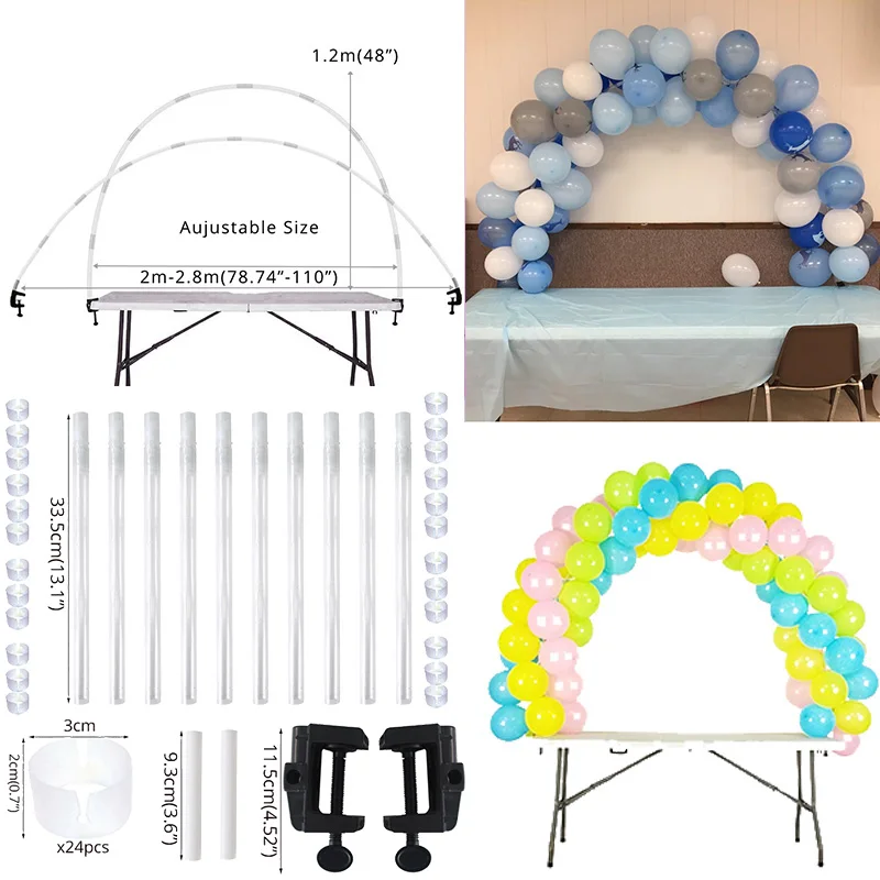 38pcs balloon stand 103 см высота 11 тюбиков Свадебная вечеринка шар подставка держатель для шарика на день рождения украшения Детские праздничные вечерние шары - Цвет: 38pcs balloon stand