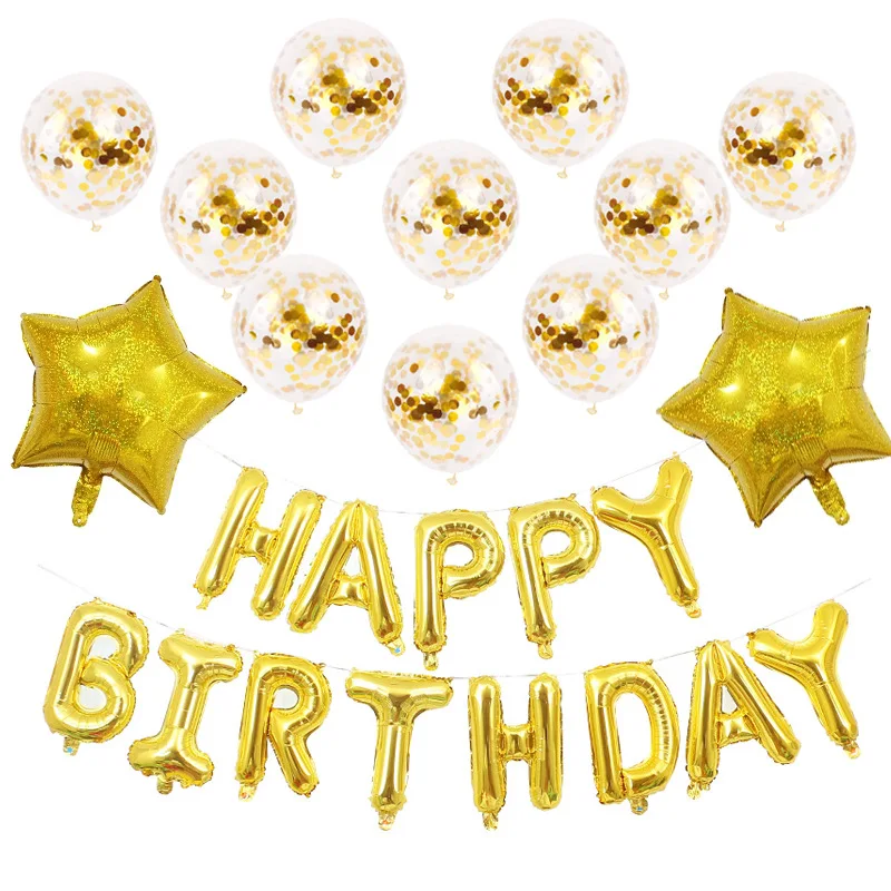 25 шт./компл. воздушные шары сделай сам на день рождения 12 дюймов шарики с конфетти