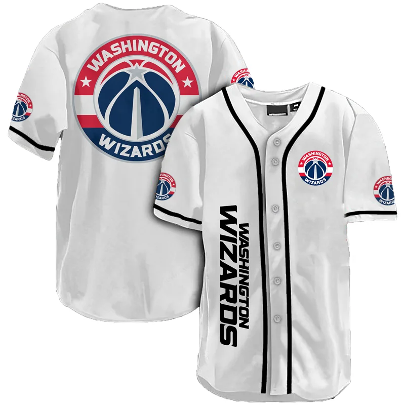 

2021 Latest Fashion Summer 3D Casual Uniform Printing Men's Collarless Soft Texture Short Sleeve Baseball Shirt