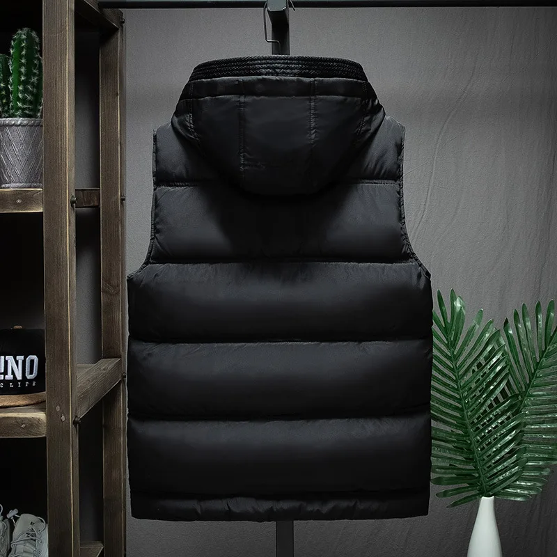 Размера плюс Мужская Осенняя Повседневная жилет 2019 модная зимняя одежда