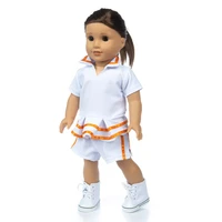 2020 new white uniform fit for american girl doll clothes 18 inch doll christmas girl giftonly sell clothes
