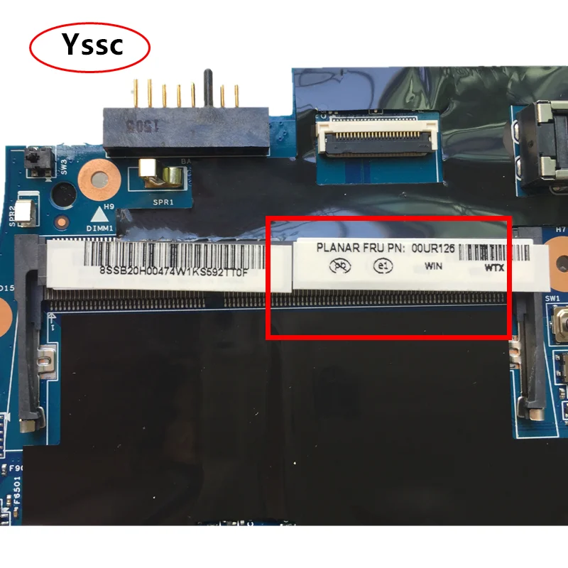 Новый 48.4AO12.011 для Lenovo T550 материнская плата FRU: 00UR125 I5-5300U процессор (для NVIDIA