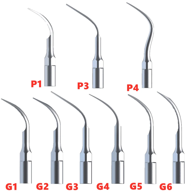 

P1 P3 P4 Perio Scaling Tips G1 G2 G3 G4 G5 G6 Dental Scaler Tip For EMS Woodpecker Scaler Ultrasonic Handpiece Dental Equipment